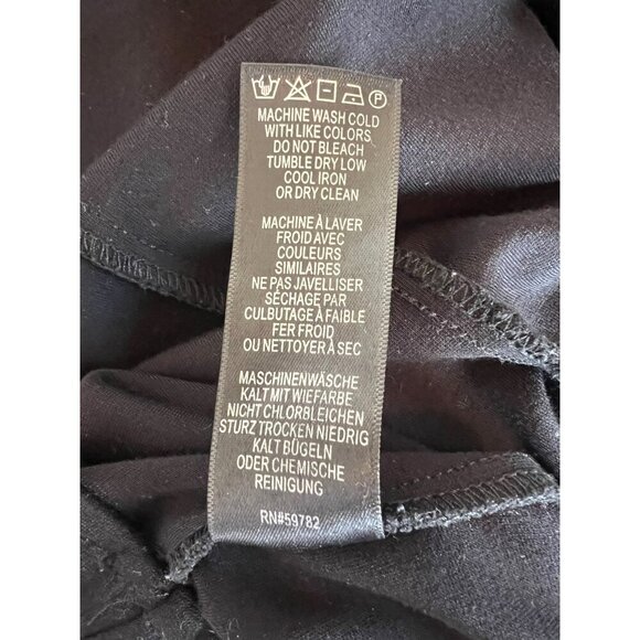 ADRIANNA PAPELL BLACK SLIP ON PANTS BLACK ELASTIC WAIST - Picture 8 of 8